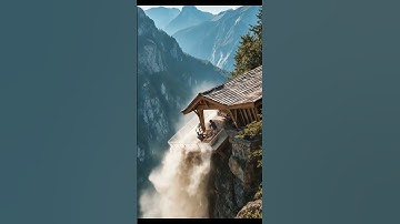 Cabin Falls Into the Valley Below Edge Collapse
