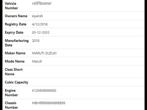 Know vehicle owner by vehicle number 2022 || How to check vehicle owner name by number plate 2022