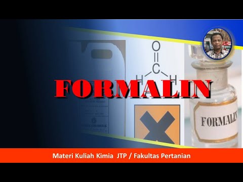 Video: Formaldehid digunakan untuk apa?