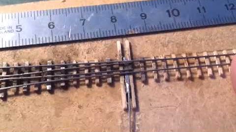 Custom T gauge turnout