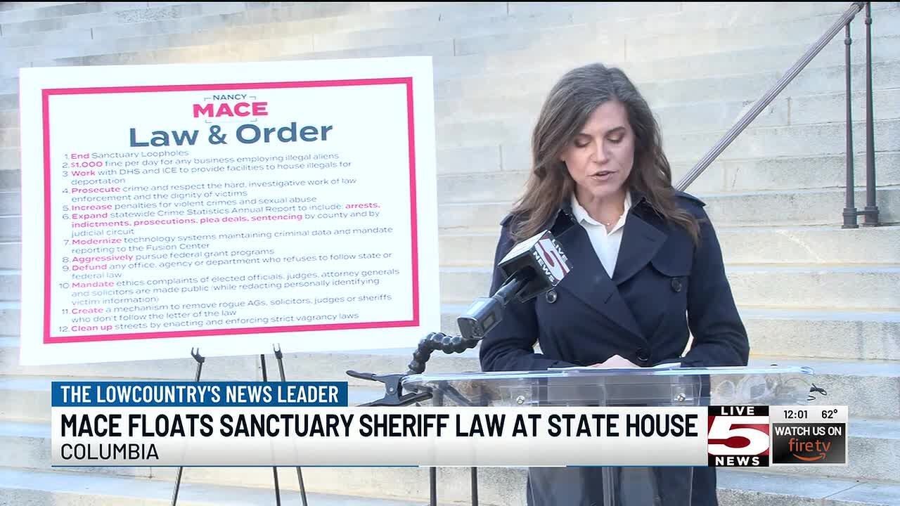 VIDEO: Mace floats sanctuary sheriff law at gubernatorial campaign stop