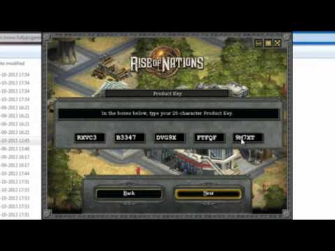 Rise of Nations serial key or number