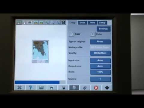 HP T1100 mfp - How to do a simple copy function
