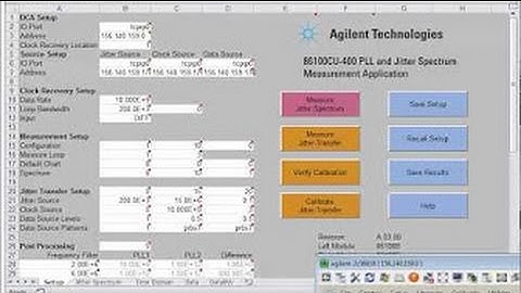 Keysight 86100D 400 Sampling Oscilloscope - Jitter Transfer Measurements