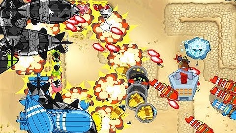 Bloons Monkey City - DDT vs Laser Cannon Showdown on Desert Stairs