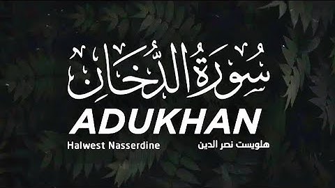 سورة الدخان(كاملة) || Surah Ad-Dukhan || تمنيت أن لايتوقف عن القراءة