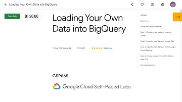 Loading Your Own Data into BigQuery GSP865