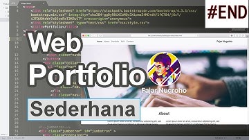 #2 - Membuat Web Portfolio sederhana menggunakan Bootstrap 4 - THE END