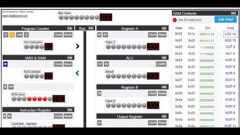 8-bit emulator - counting program