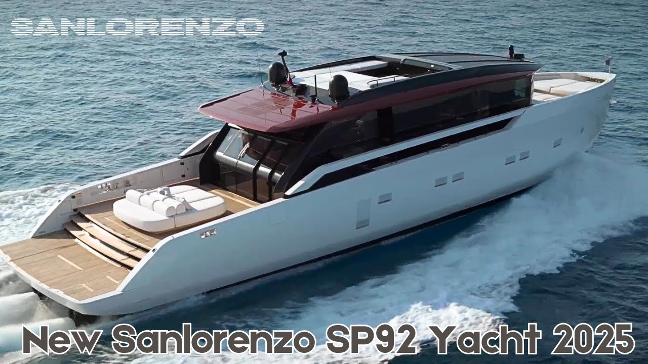 4000 Hp | 35 Knot Cruising Speed ​| 40 Knot Top Speed ​​| 2 MAN Engines | Sanlorenzo SP92 Yacht 2025