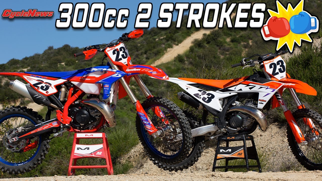 Beta 300 RX vs KTM 300 SX 💨 300cc 2 Stroke Showdown - Cycle News