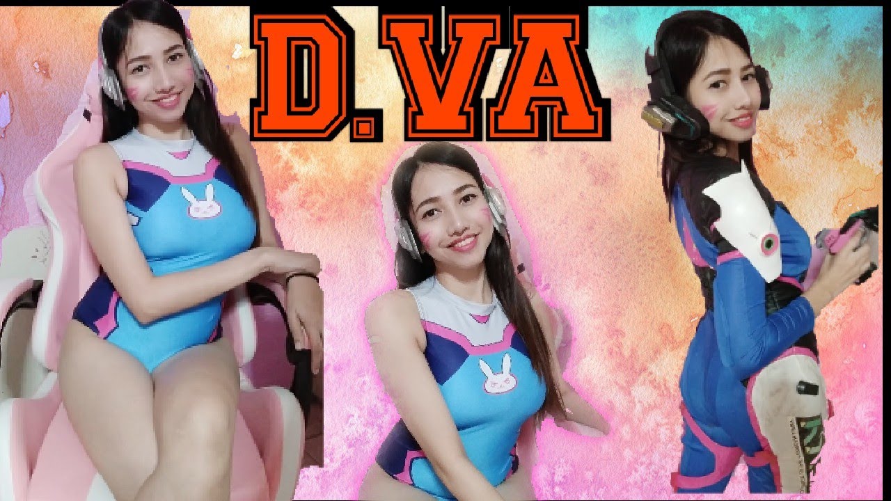 Dva Overwatch Swimsuit and Costume try on