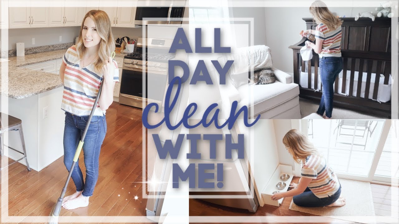ENTIRE HOUSE CLEAN WITH ME 2019 / ALL DAY EXTREME CLEANING MOTIVATION ...