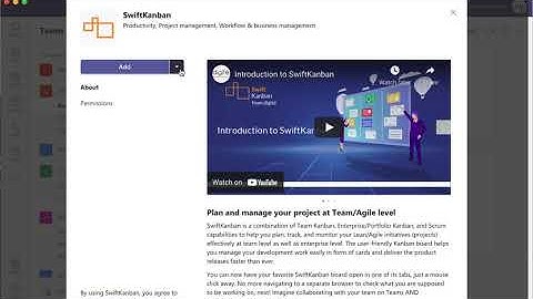 SwiftKanban MS Teams app - Installing only "Tab" without "Bot"
