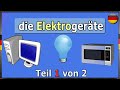 Appliances and Electronics Vocabulary |  Learn German Appliances &amp; Electronics Easily Part | 1 of 2