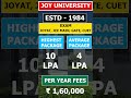 Joy University Engineering Fees, Seats &amp; Cutoff 2025 | Admission Open 2026 #jeemains #btech