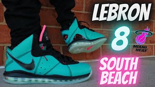 EARLY LOOK!! 2021 LEBRON 8 SOUTH BEACH REVIEW & ON FEET W/ LACE SWAP!!