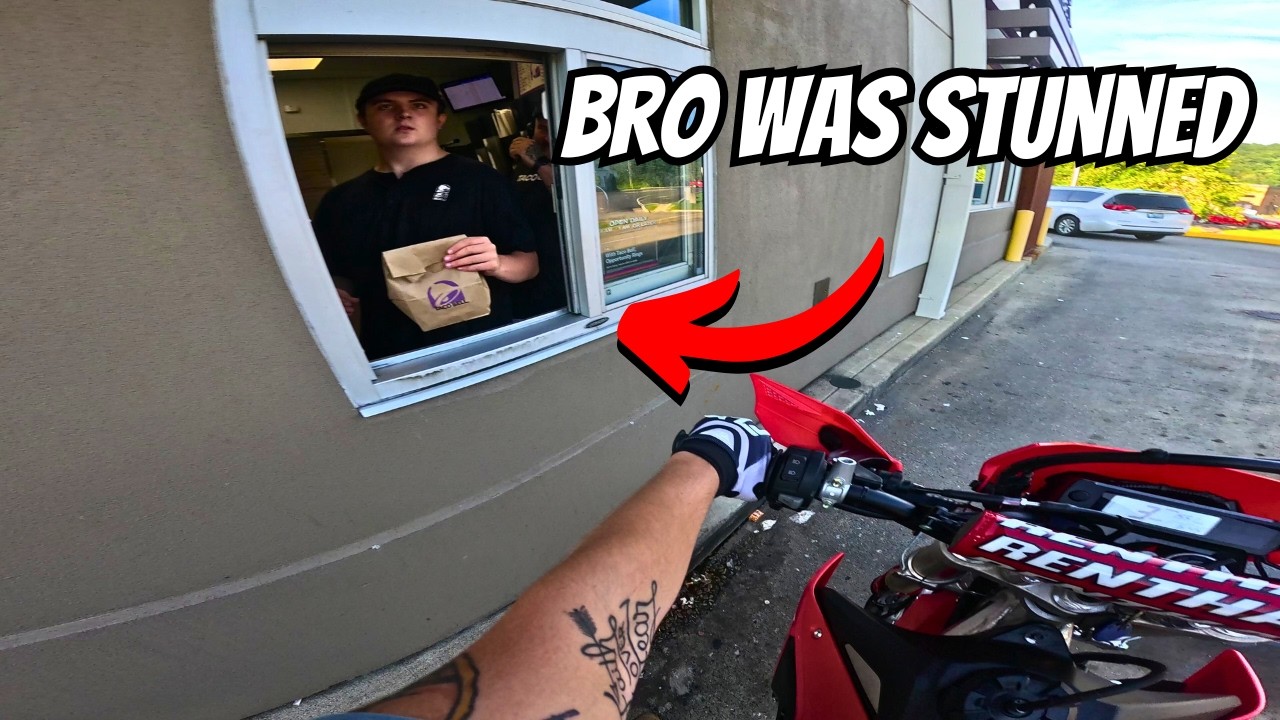 GETTING TACO BELL ON MY 450!?