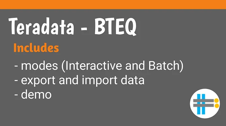 Teradata BTEQ Introduction and Demo