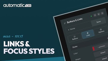 ACSS 101.11: Link Styling & Focus Styling (Global & Classes)