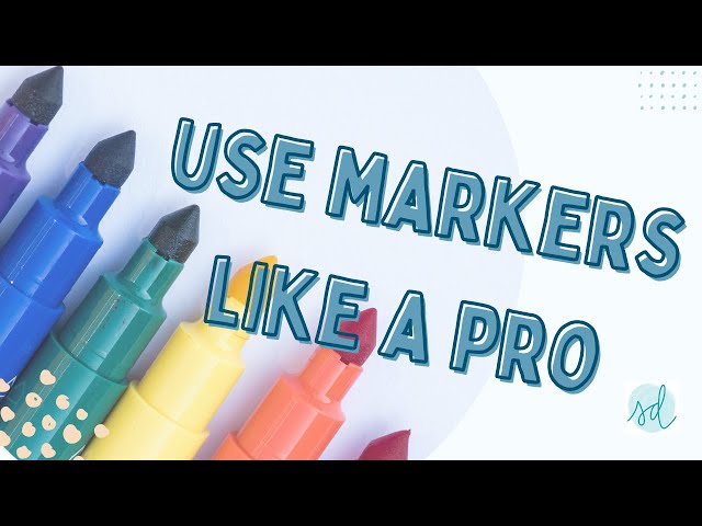 How to do Modern Brush Calligraphy with a Crayola Marker Tutorial