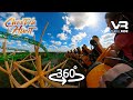 Cheetah Hunt 360° Busch Gardens Epic VR Roller Coaster last row onride experience POV