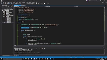 SFML C++ Tutorial 06 | Simple game using WASD and Mouse!