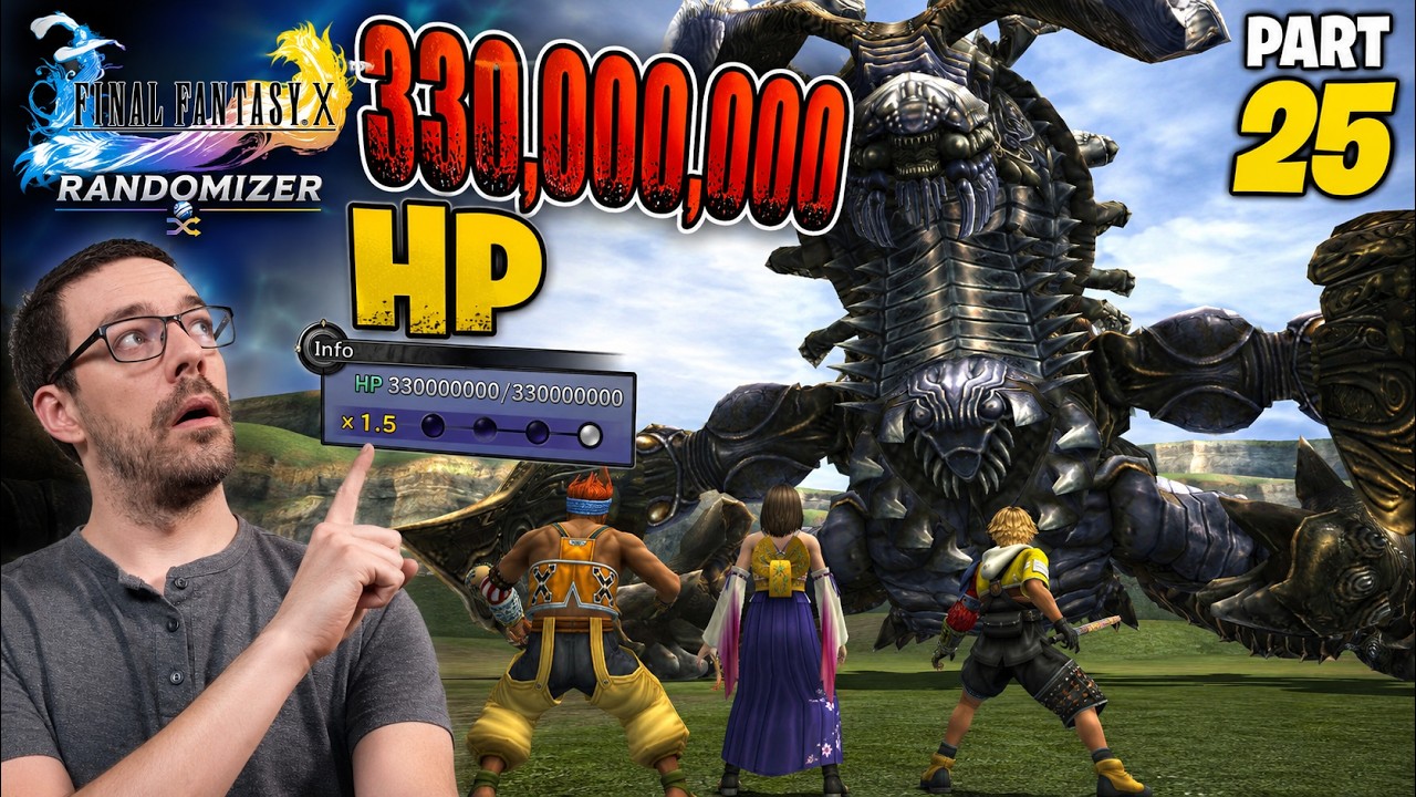 Final Fantasy 10 Randomizer Part 25 - Ultima Buster Had 330 Million HP!?