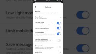 How to enable Google Duo Low Light mode?