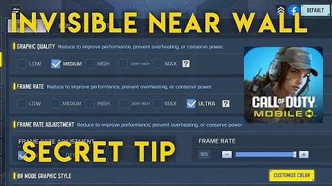 This Feature Makes You Invisible Near Wall CODM | Transparentize Player
