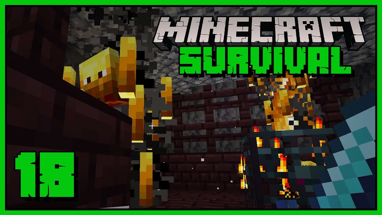 Minecraft - forteca w Netherze, spawner płomyków i brodawki | Minecraft 1.19 Survivalowy Poradnik 18