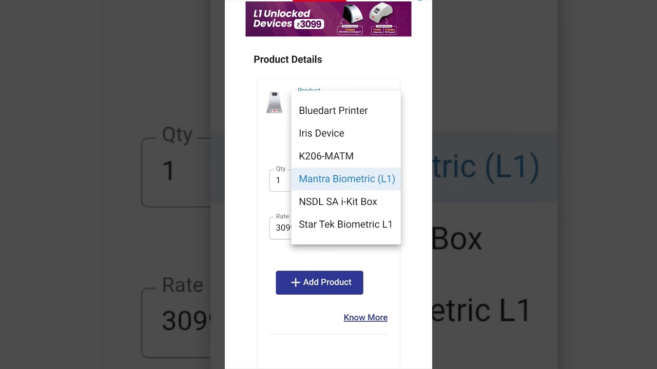 Spicemoney mantra l1 device available on Spicemoney with 3 years rd service ke sath