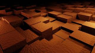 Golden Boxes Loop - Metal Texture Background Video - 4k - golden boxes loop