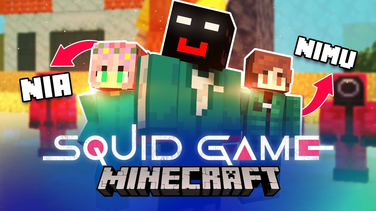Gané el juego del Calamar en Minecraft SIN Premio :) | Con Nimu, Nia y más!