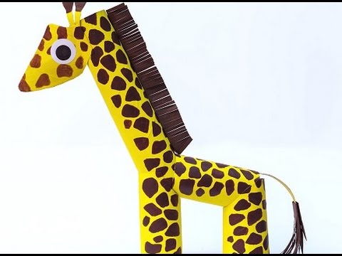 Tuvalet kağıdı rulosu ile zürafa yapmak ister misiniz? / Let's make Giraffe from toilet paper rolls!