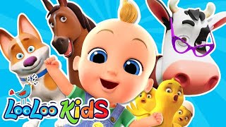 🐶🐱4 Hours of FUN - Animal Sounds and more- LooLoo KIDS Nursery Rhymes and Children's Songs