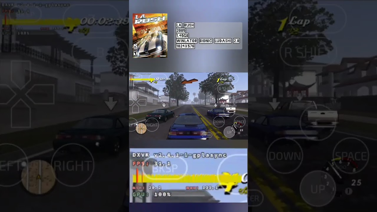 L.A. Rush  - Snapdragon 680 - Winlator Bionic Ludashi 2.8