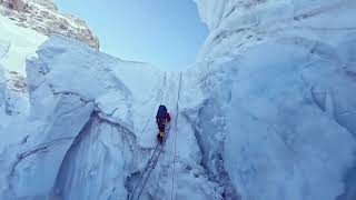 Everest Khumbu Icefall🧗#viralvideo #everest #viral #everestbasecamp #khumbuicefall #youtubevideo