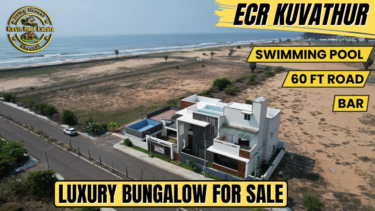 ID 2181 - Luxury Bungalow For Sale In ECR  || DTCP || 60 Ft Road || Swimming Pool || Kuvathur