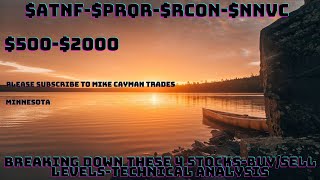 $ATNF-$PRQR-$RCON-$NNVC-$500-$2000-Technical Analysis-Buy/Sell Levels-#ATNF-#PRQR-#RCON-#NNVC