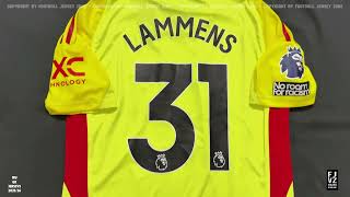 Unboxing Manchester United GK away jersey 2025/26 - authentic version - Lammens 31