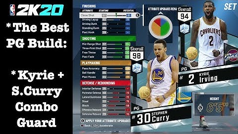 Best Point Guard Build 2K20: Steph Curry + Kyrie Irving Moves Best PlaySharp Combo Guard Build 2K20