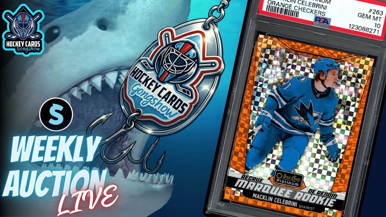 Can Macklin Celebrini Go HIgher? Plus, Hobby Grails & Fun! | Slab Sharks Weekly LIVE