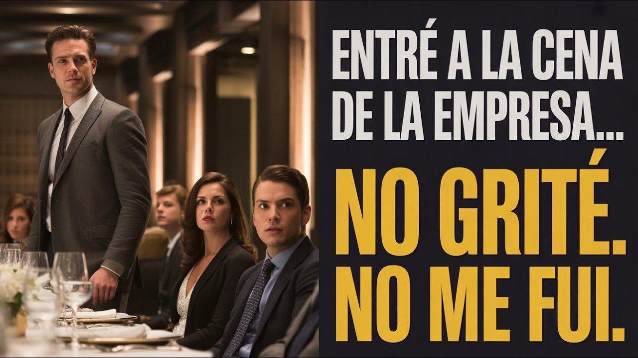 Entré a la cena de la empresa y vi a un desconocido besando a mi esposa  No grité ni me fui