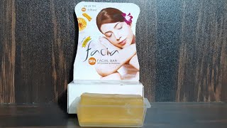 Facia spa facial bar kesar chandan review | affordable skin brightening facial soap in india |