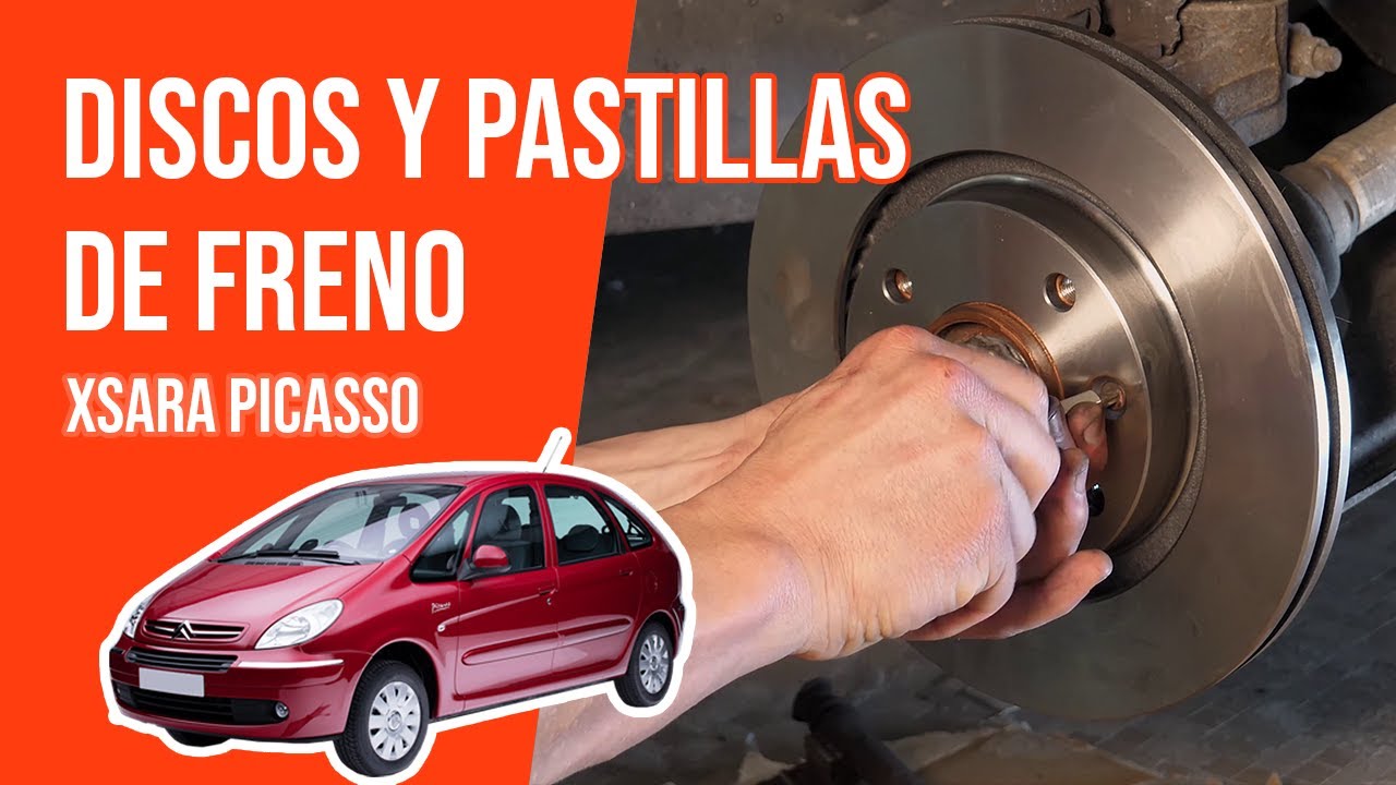 Cómo cambiar discos y las pastillas freno delanteros XSARA PICASSO 🚗 - YouTube