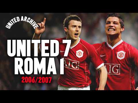 SEVEN United Goals At Old Trafford 🤩 | United v Roma | United Archive — football highlights