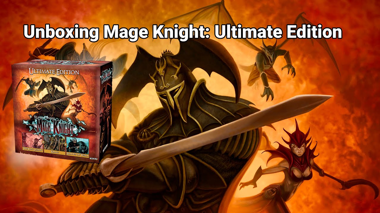 Mage Knight: Ultimate Edition Unboxing (with revised miniatures