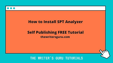 How To Install SPT Analyzer Self Publisher Toolkit thewritersguru.com
