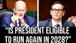 Sen. Chris Coons DROPS 22nd Amendment BOMB On Trump Judicial Nominees In Hearing